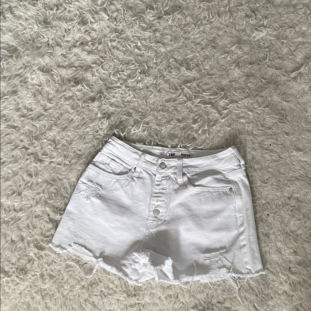Woman’s YMI white jean shorts